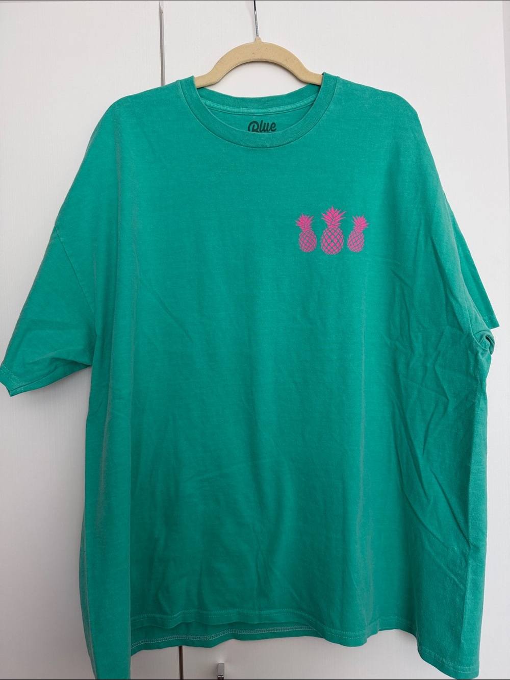 Blue 84 Dole Plantation Hawaii Pineapple Graphic T-Shirt Teal Women’s XXL